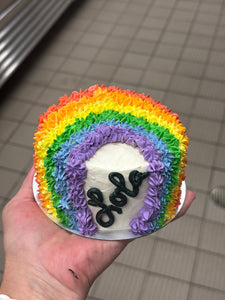 Double Dog Dare "Barkery" Rainbow Bridge Cake